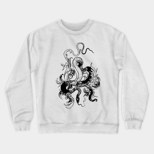 Snake Crewneck Sweatshirt by rottenfantom